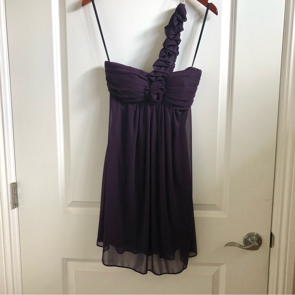 NWT Betsy & Adam Deep Plum Evening Dress